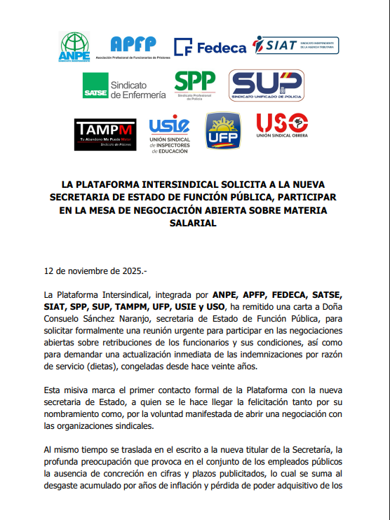 Plataforma intersindical