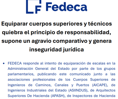 Equiparar cuerpos superiores y técnicos quiebra el principio de responsabilidad, supone un agravio comparativo y genera inseguridad jurídica